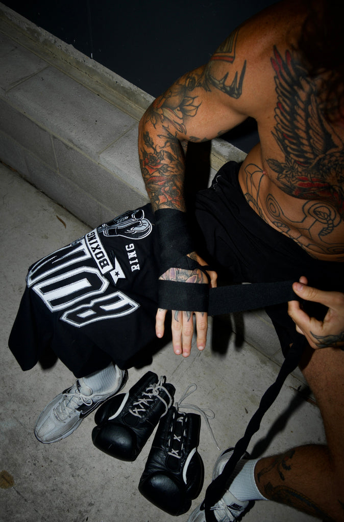 Ringside Tee - Black & White