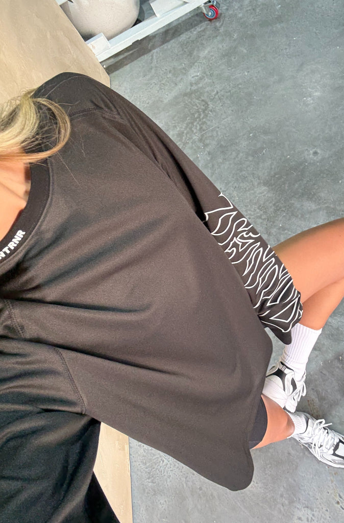 Fracture L/S Top - Black