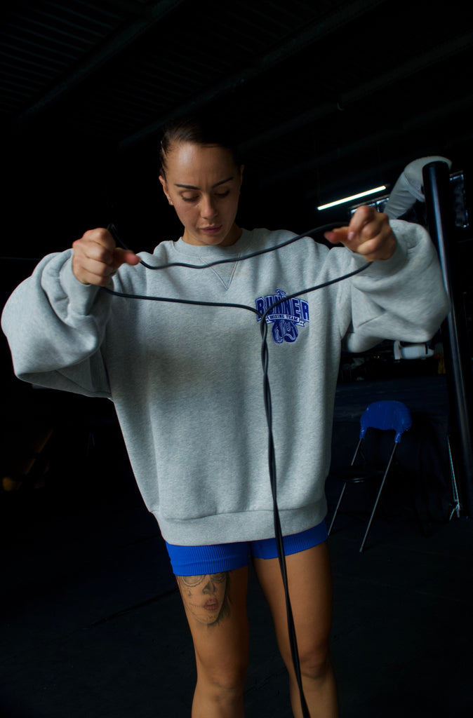 Ringside Crewneck - Grey Marle