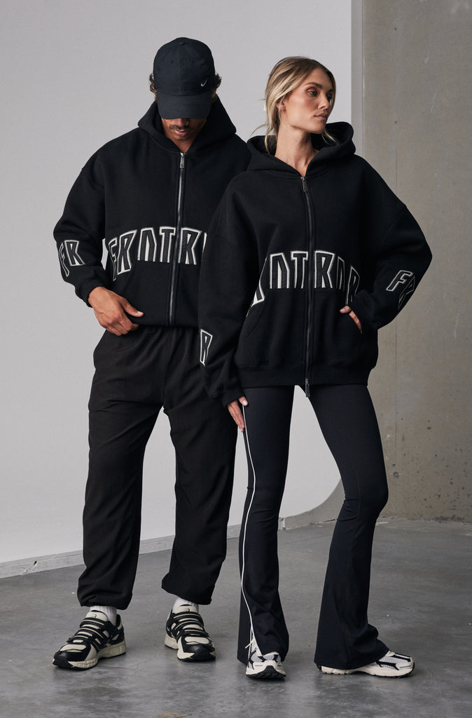 FRNTRNR Zip Hoodie - Black