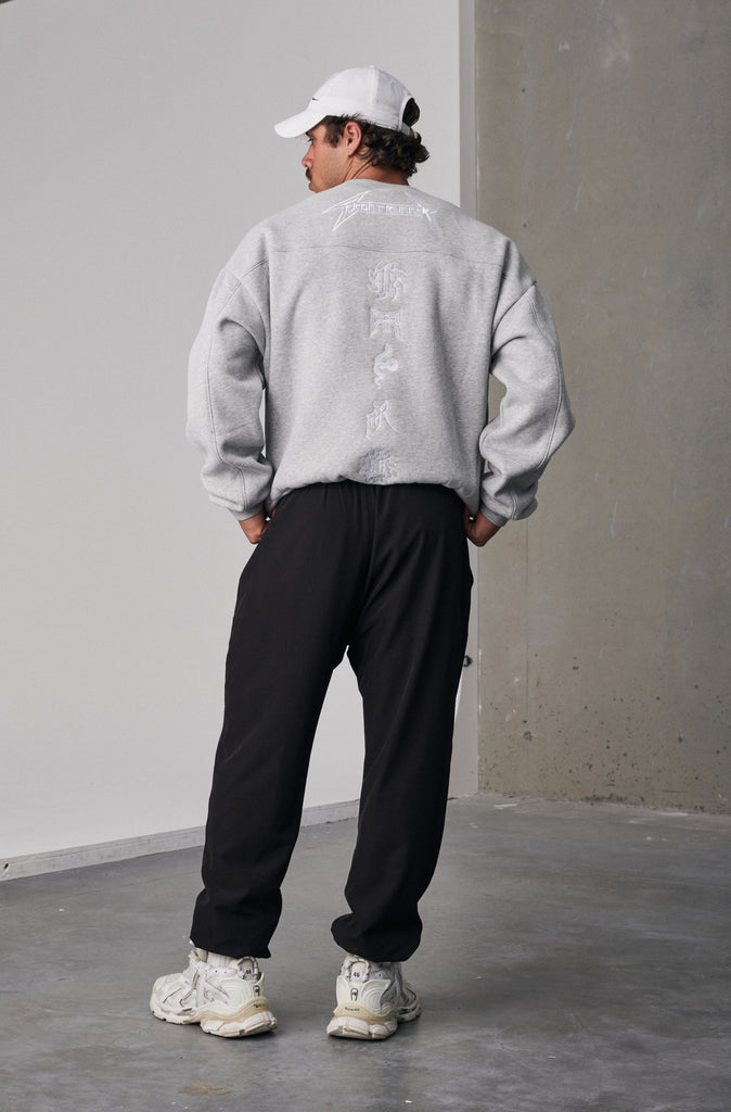 Pyro Crewneck - Grey Marle