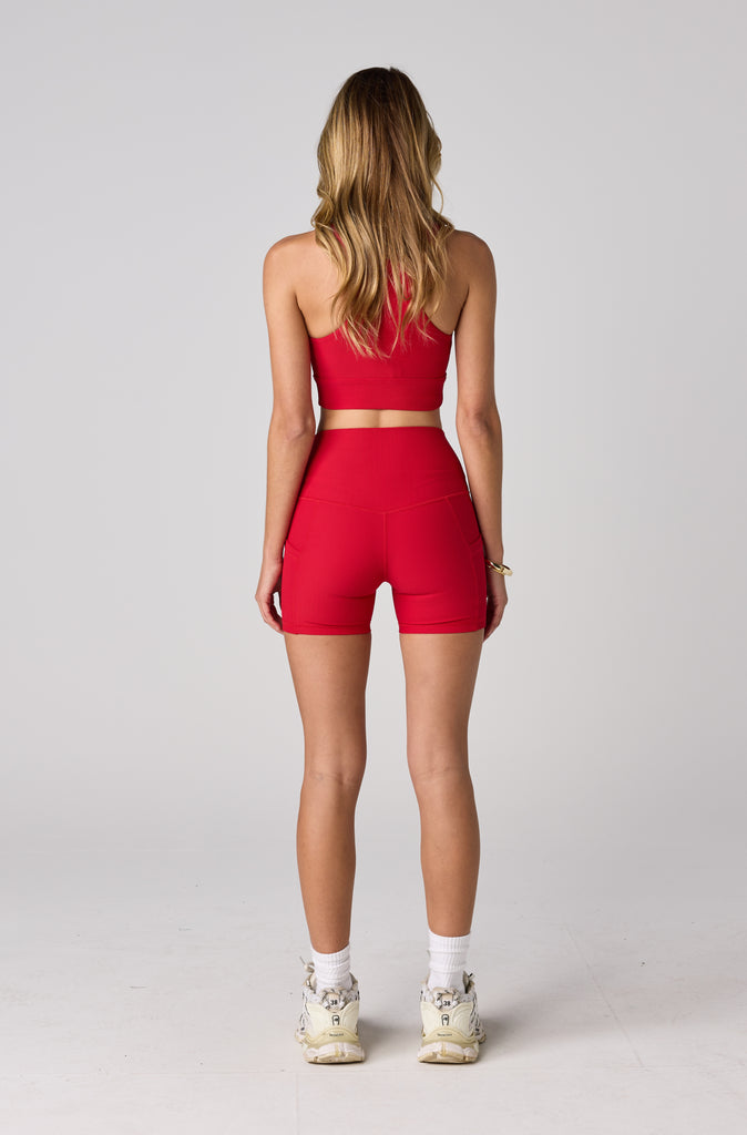FRNTRNR 4" Bike Short - Scarlet