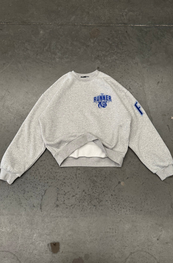 Ringside Crewneck - Grey Marle