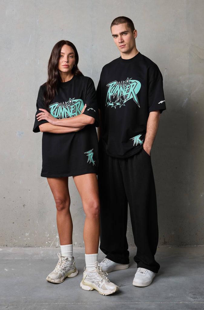 Astro Tee - Black Tiffany