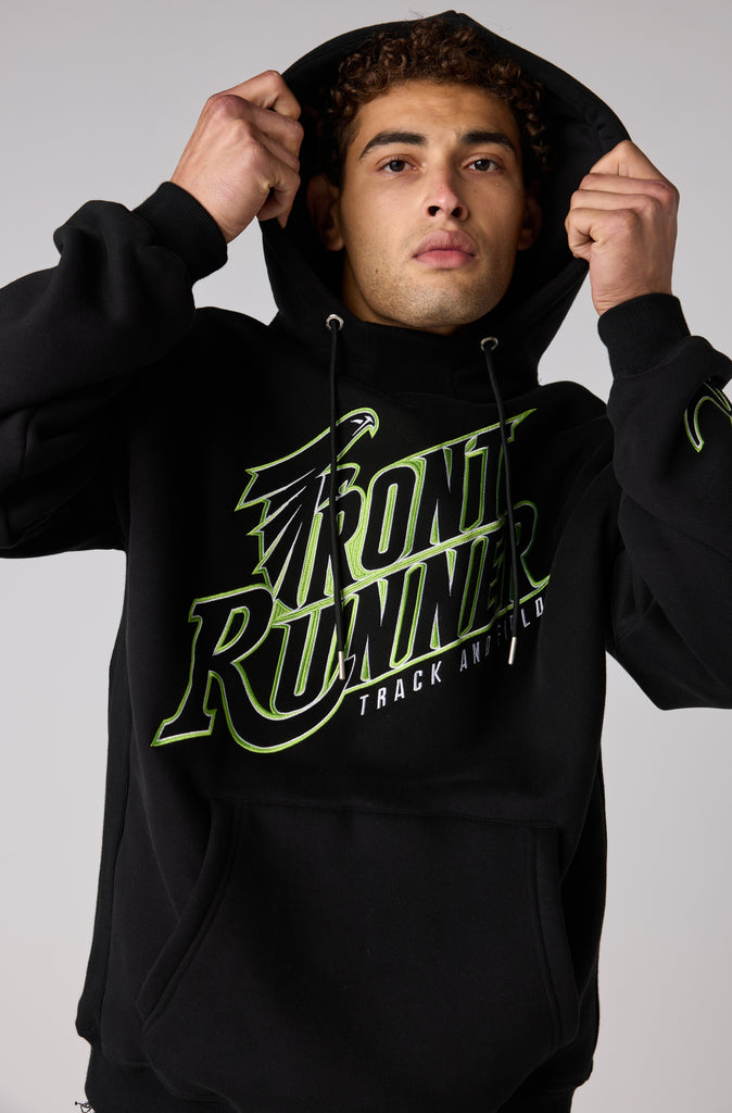T&F Hoodie - Black Lime