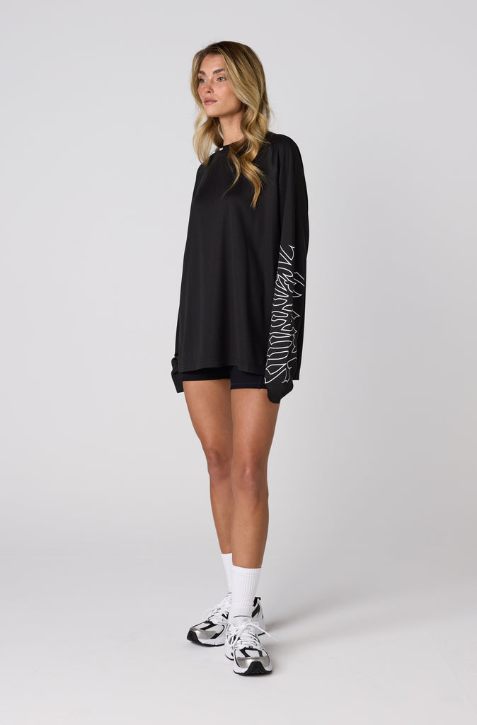 Fracture L/S Top - Black