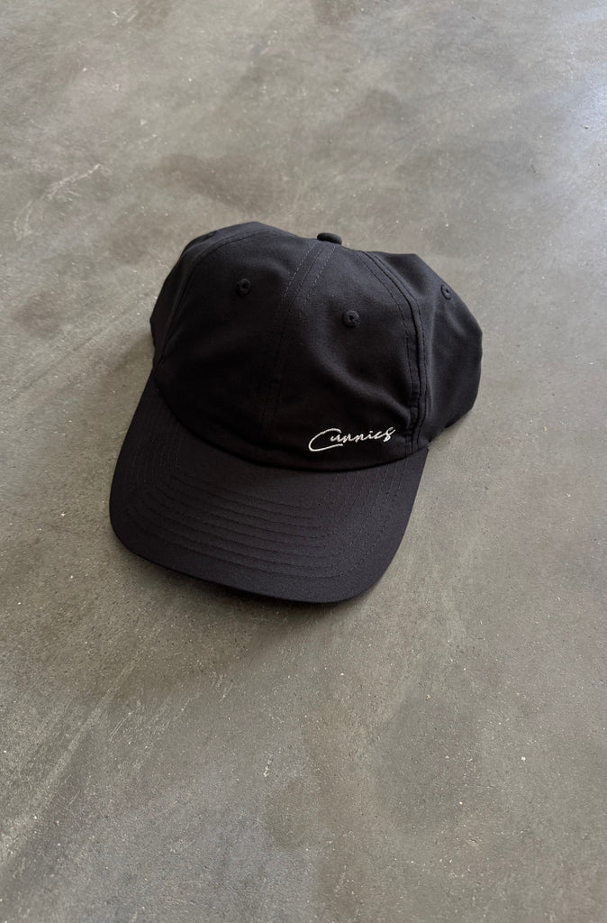 Cunnies Script Cap - Black