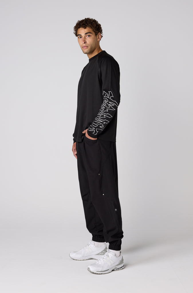 Fracture L/S Top - Black