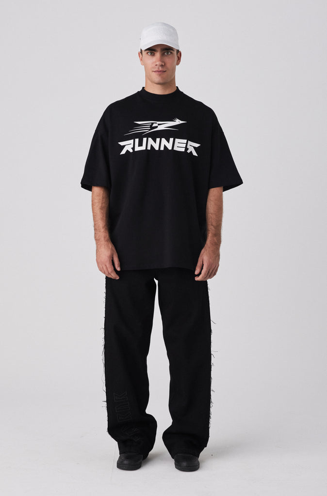 Road Runner Tee - Black & White