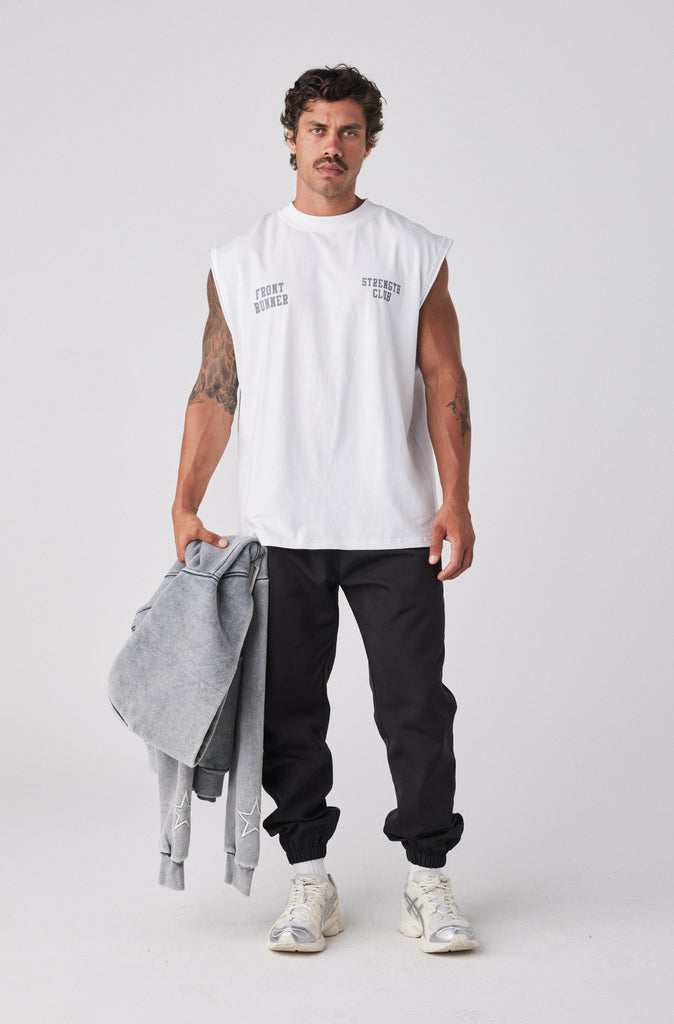 Strength Tank - White Mercury