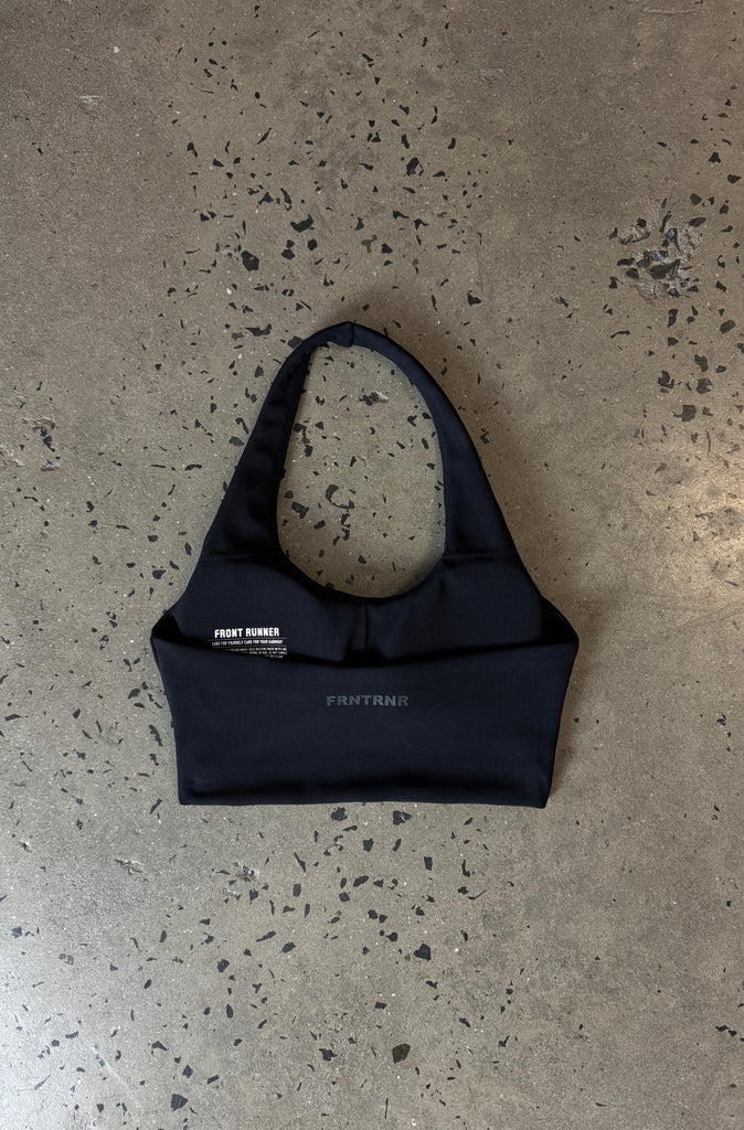 FRNTRNR Halter Crop - Black