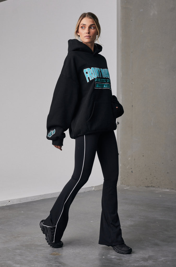 Athletic Department Hoodie - Black & Teal