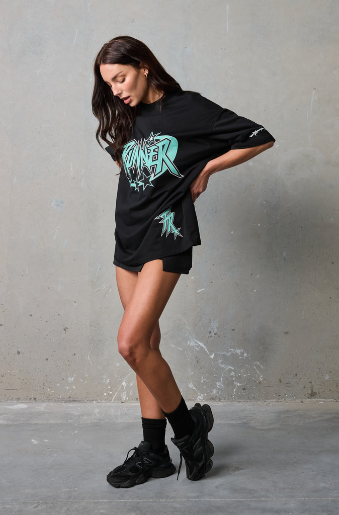 Astro Tee - Black Tiffany