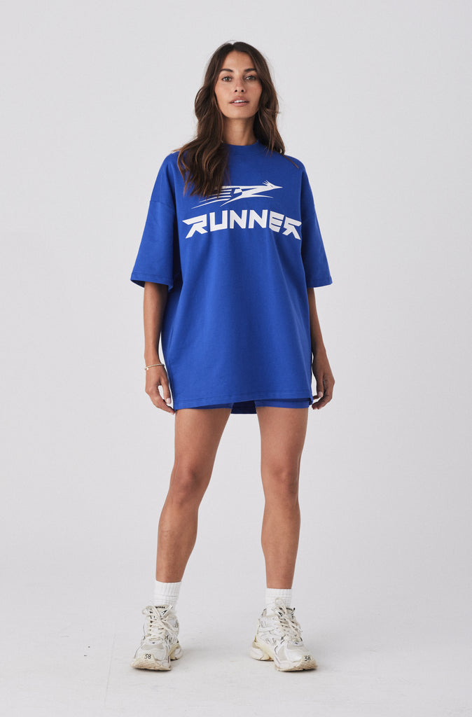 Road Runner Tee - Cobalt