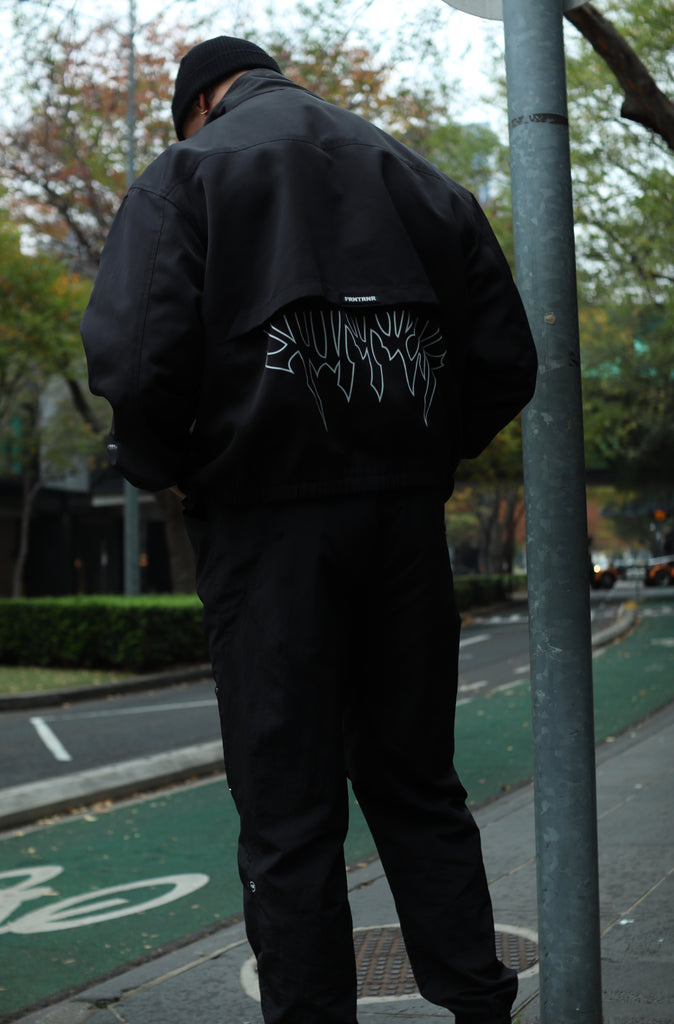 Fracture Bomber Jacket - Black
