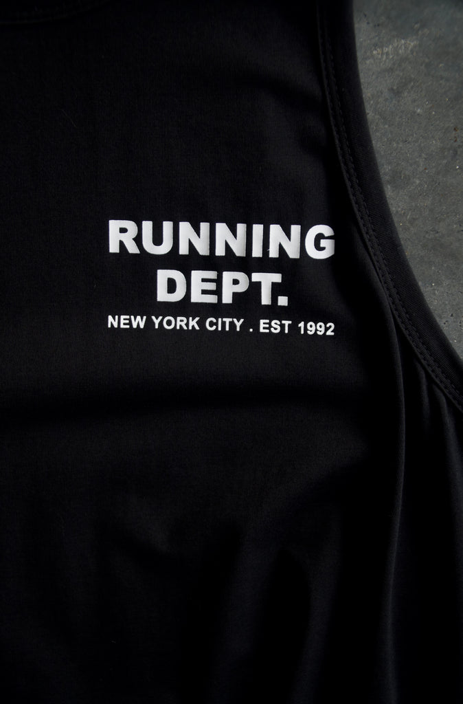Running Dept Singlet - Black