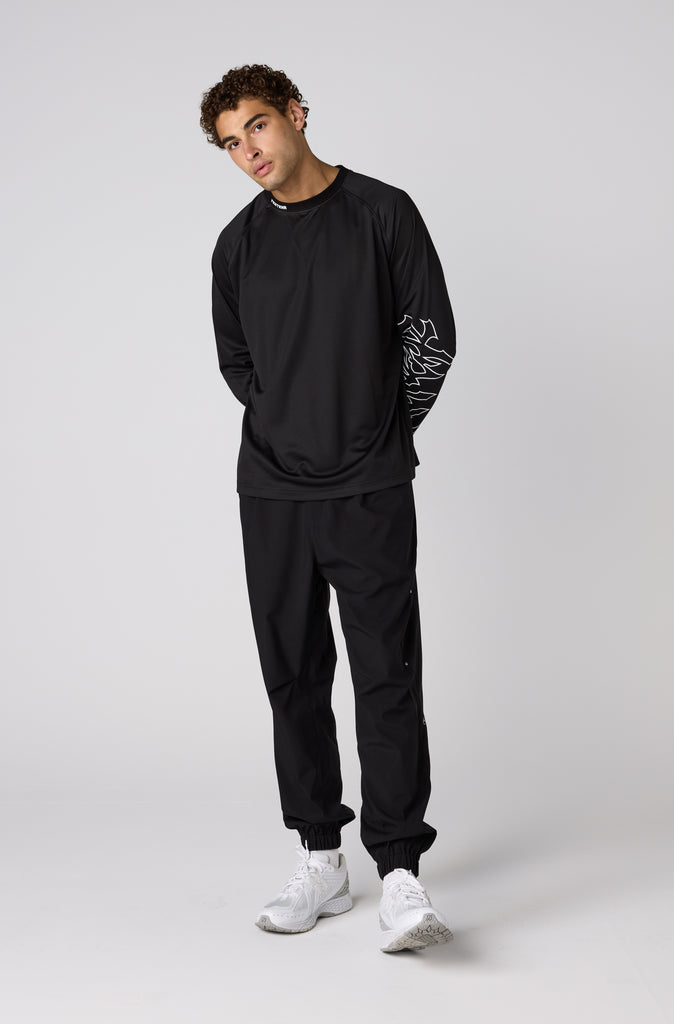 Fracture L/S Top - Black