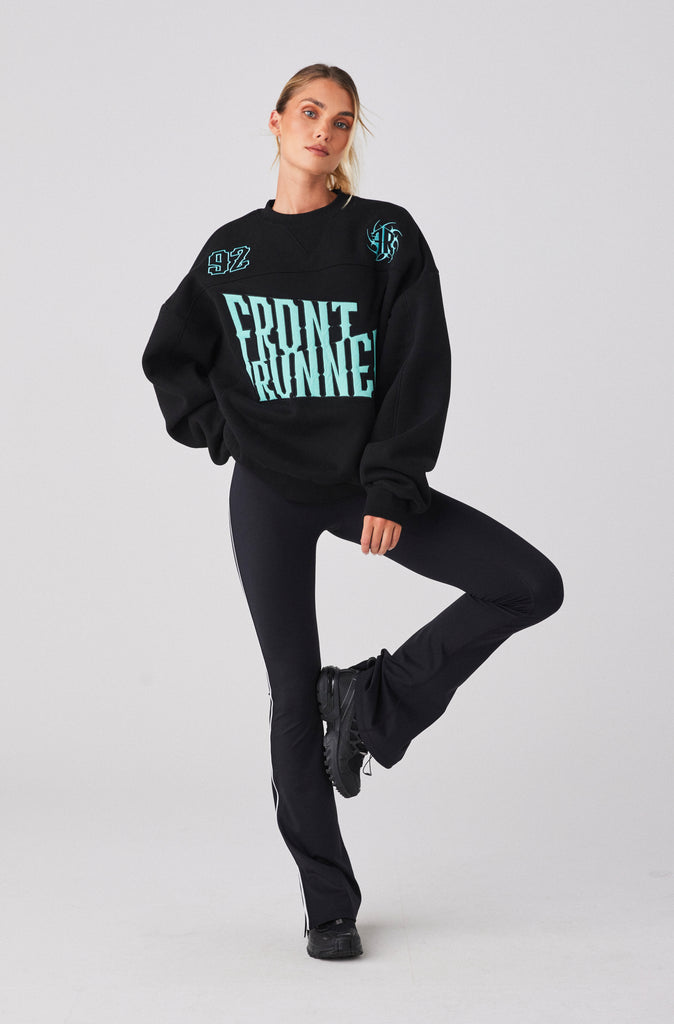 Pyro Crewneck - Black Tiffany