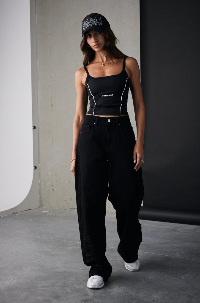 FRNTRNR Baggy Denim - Black