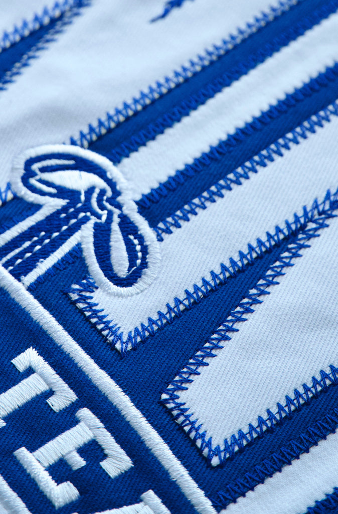 Ringside Tee - White Cobalt