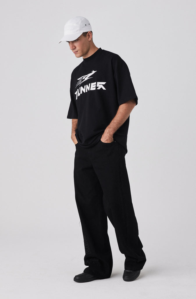 Road Runner Tee - Black & White