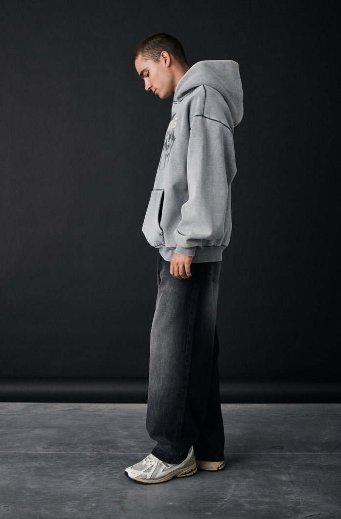 Tribal Dept Hoodie - Concrete