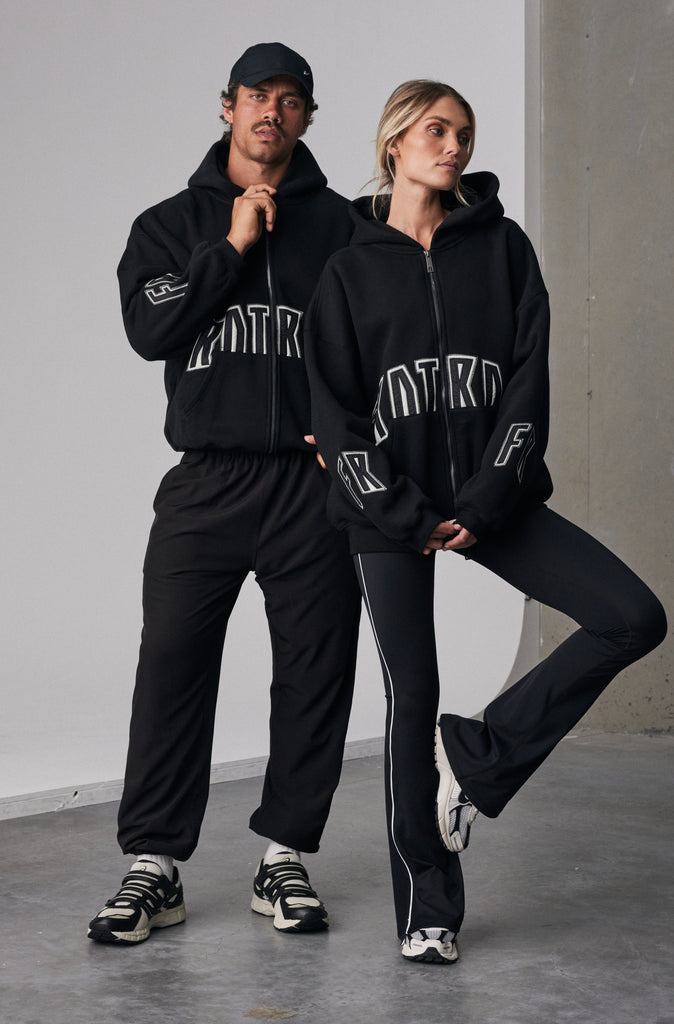 FRNTRNR Zip Hoodie - Black