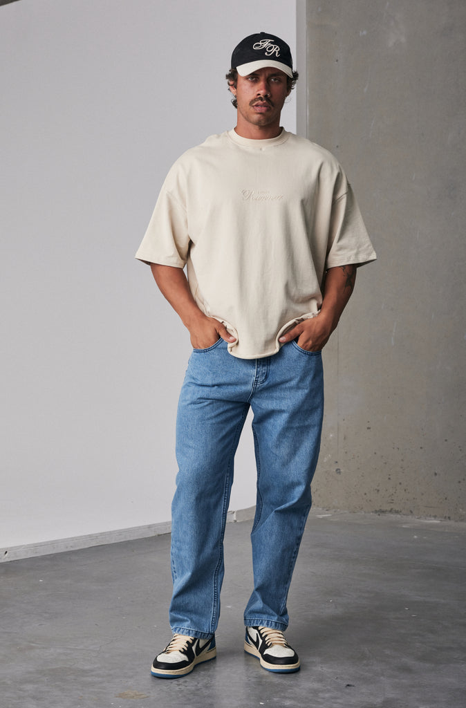 Straight Leg Denim - Blue