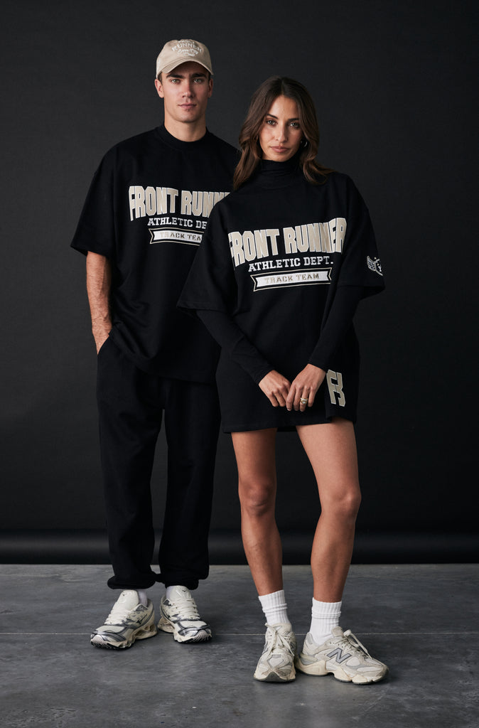 Athletic Department Tee - Black/Malt
