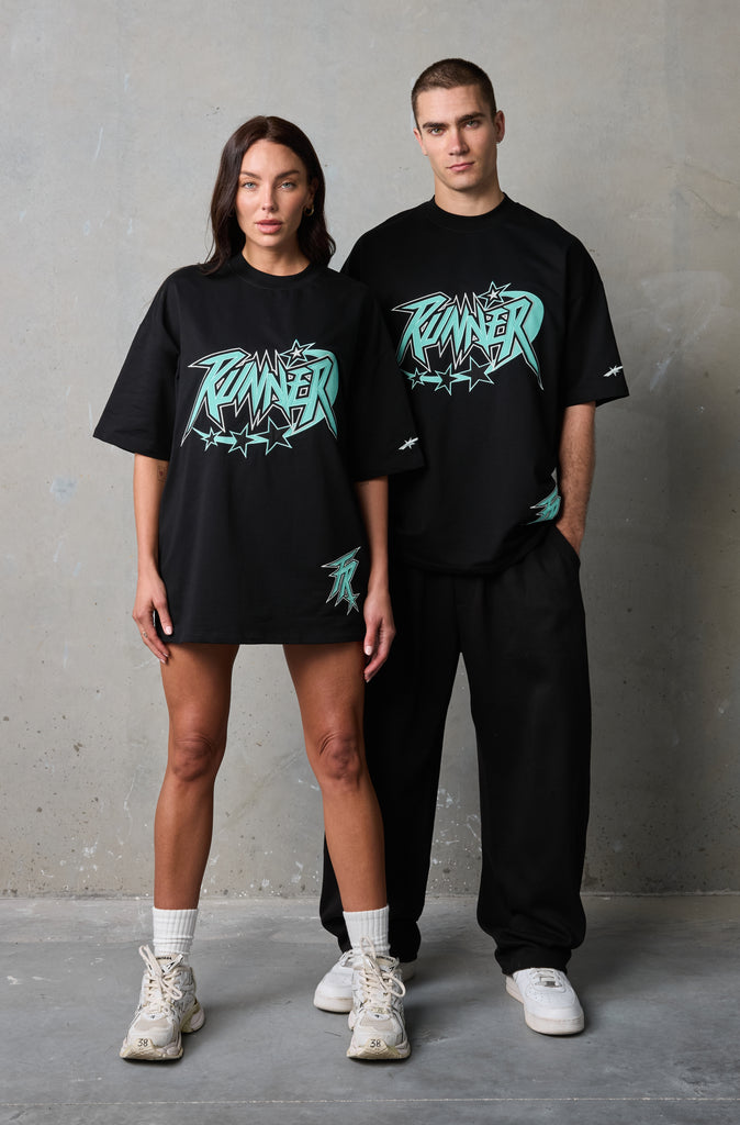 Astro Tee - Black Tiffany