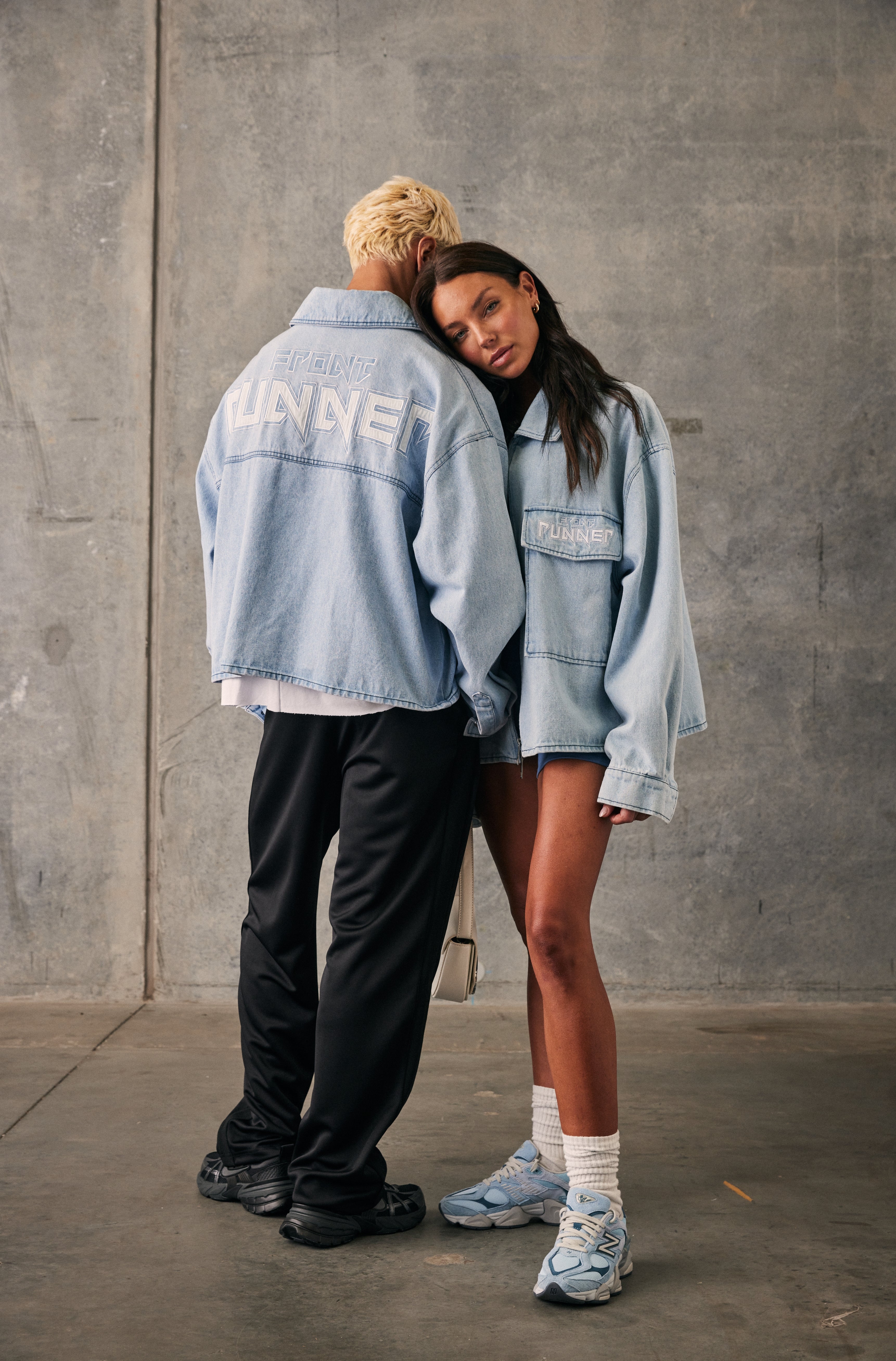 Viper Boxy Jacket - Ice Denim – Front Runner