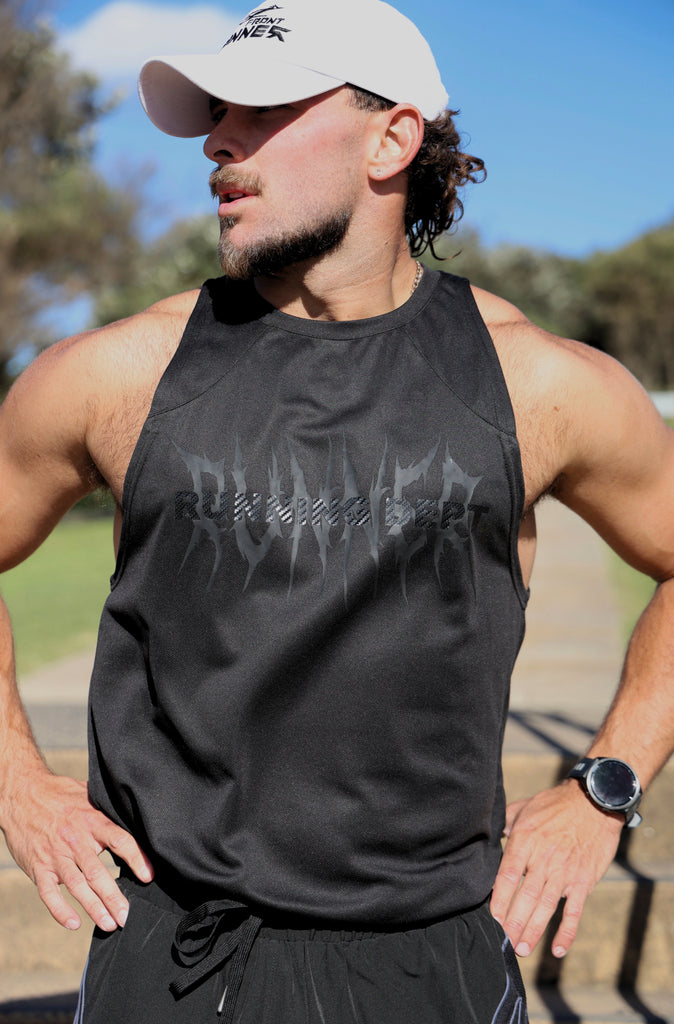 Tribal Dept Singlet - Black