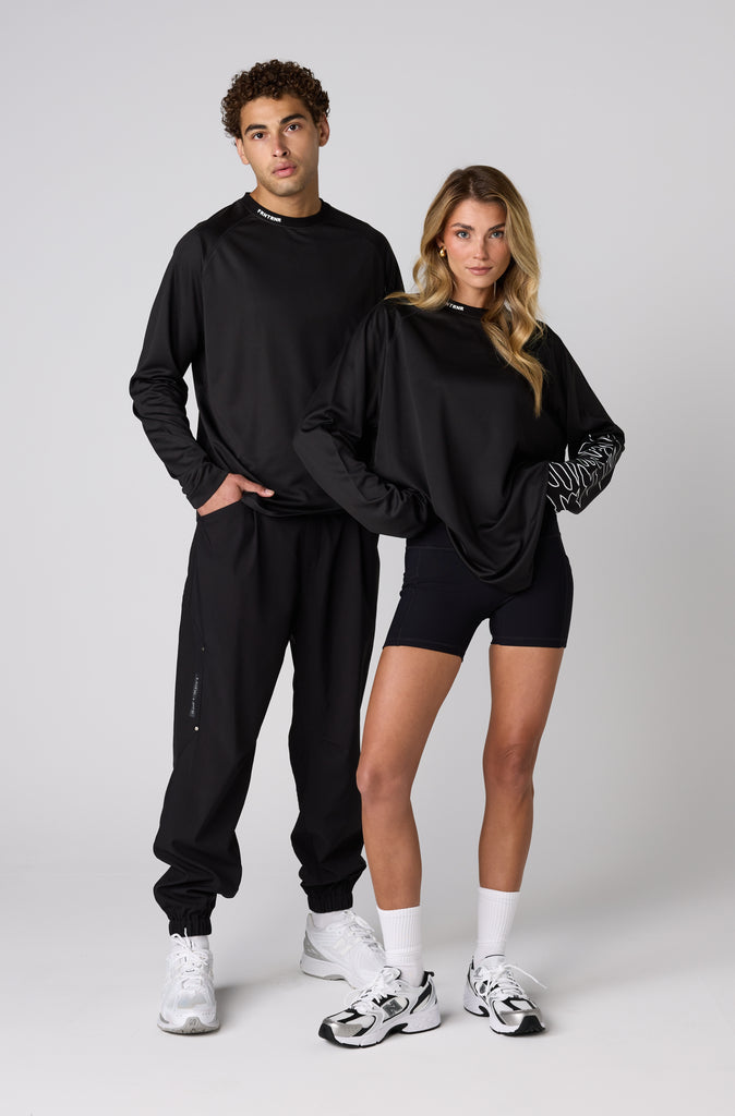 Fracture L/S Top - Black