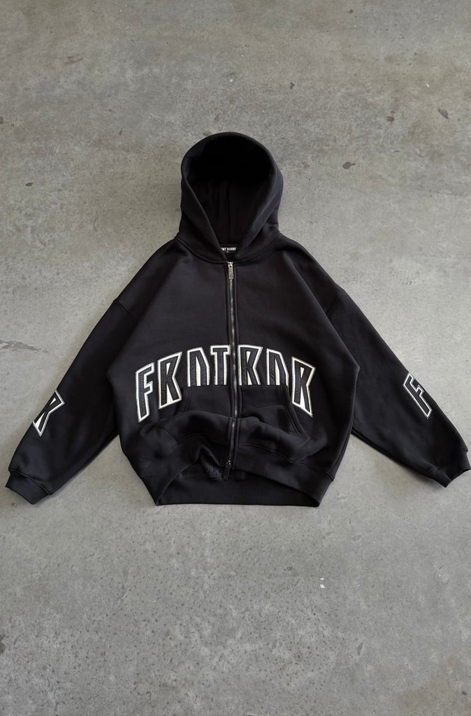 FRNTRNR Zip Hoodie - Black