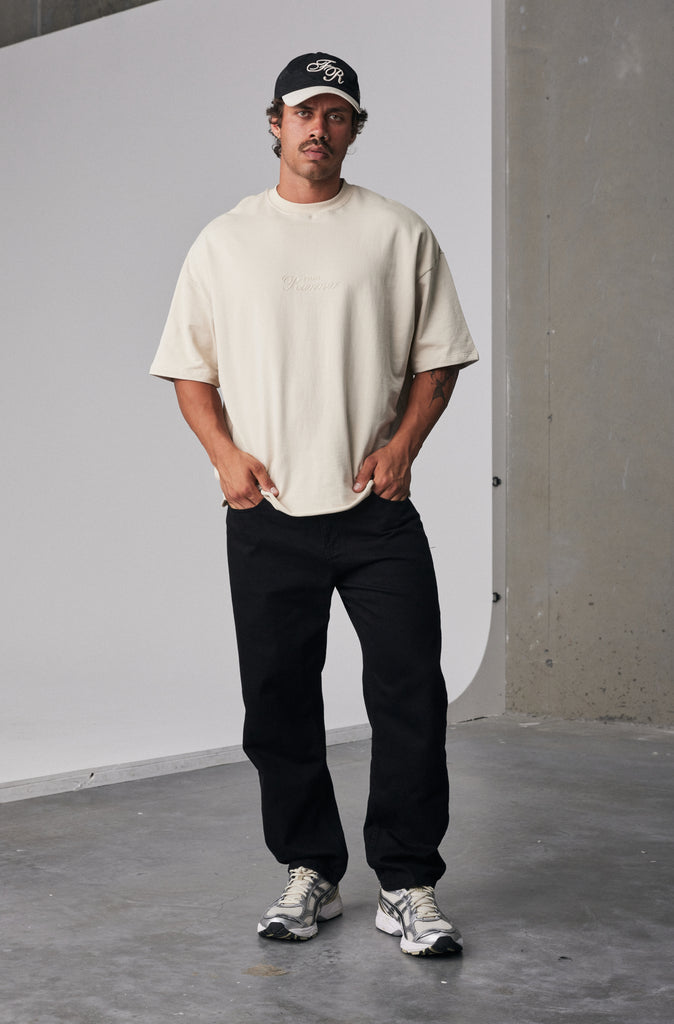 Straight Leg Denim - Black