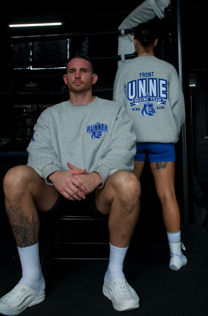 Ringside Crewneck - Grey Marle