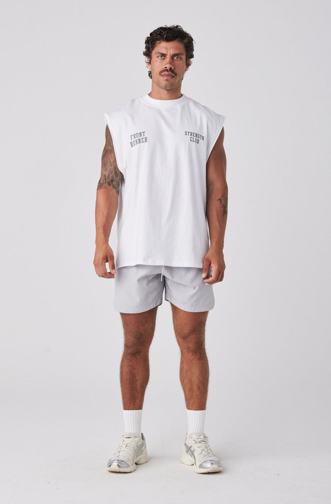 Strength Tank - White Mercury