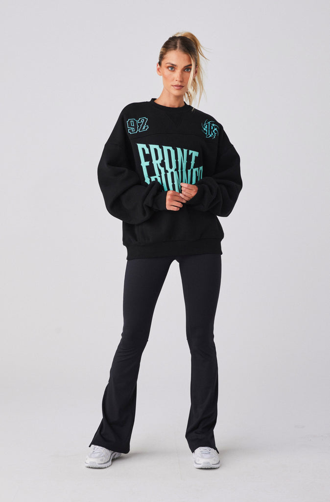 Pyro Crewneck - Black Tiffany