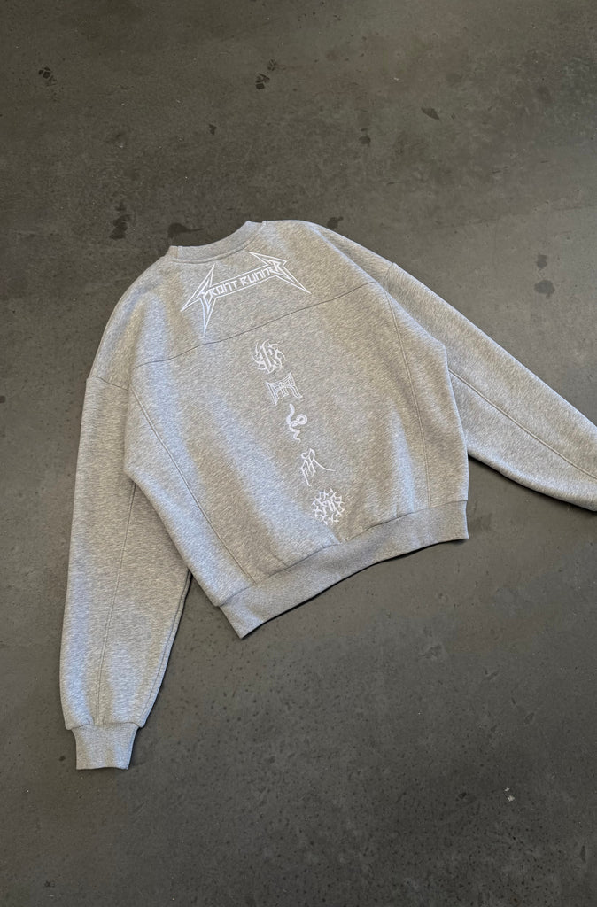 Pyro Crewneck - Grey Marle