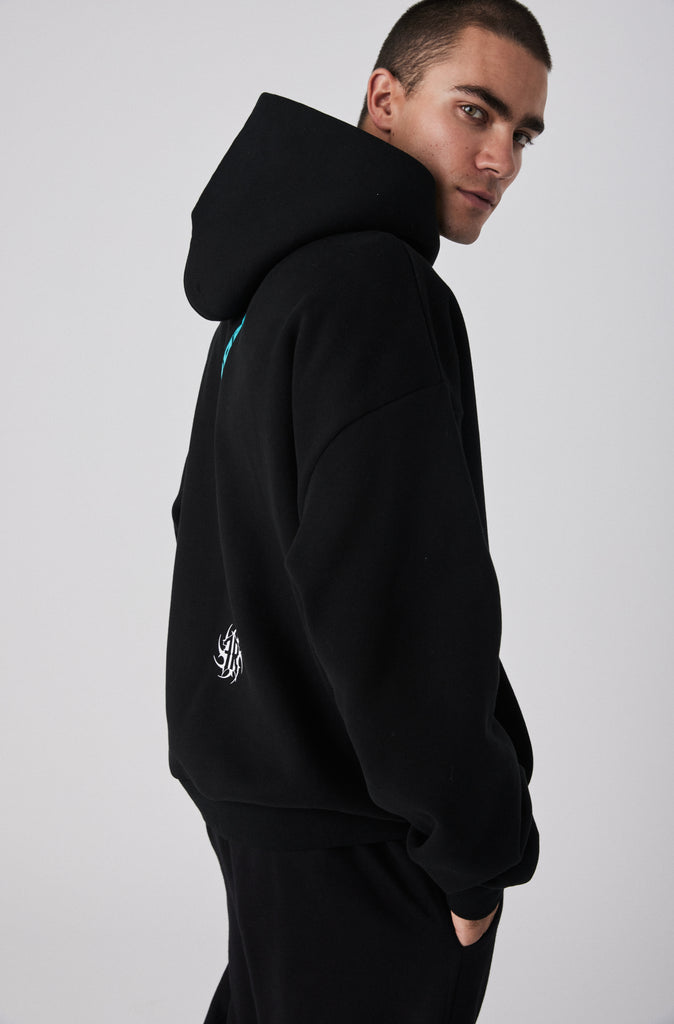 Tribal Dept Hoodie - Black Tiffany