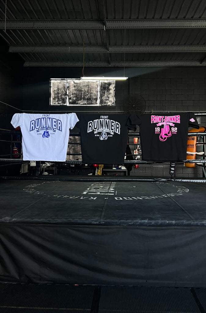 Ringside Tee - White Cobalt