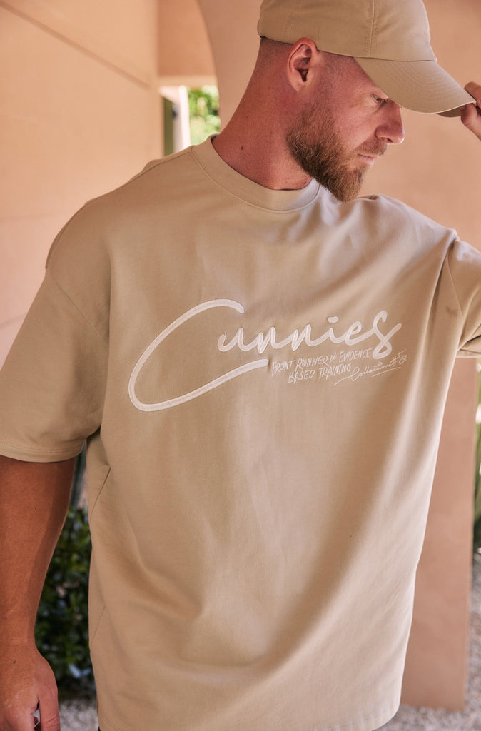 Cunnies Script Tee - Malt