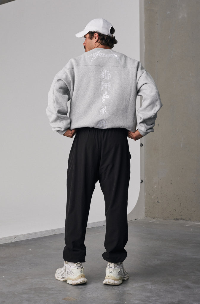 Pyro Crewneck - Grey Marle