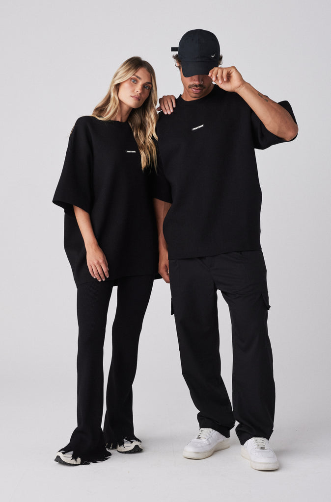 Milano Knit Tee - Black