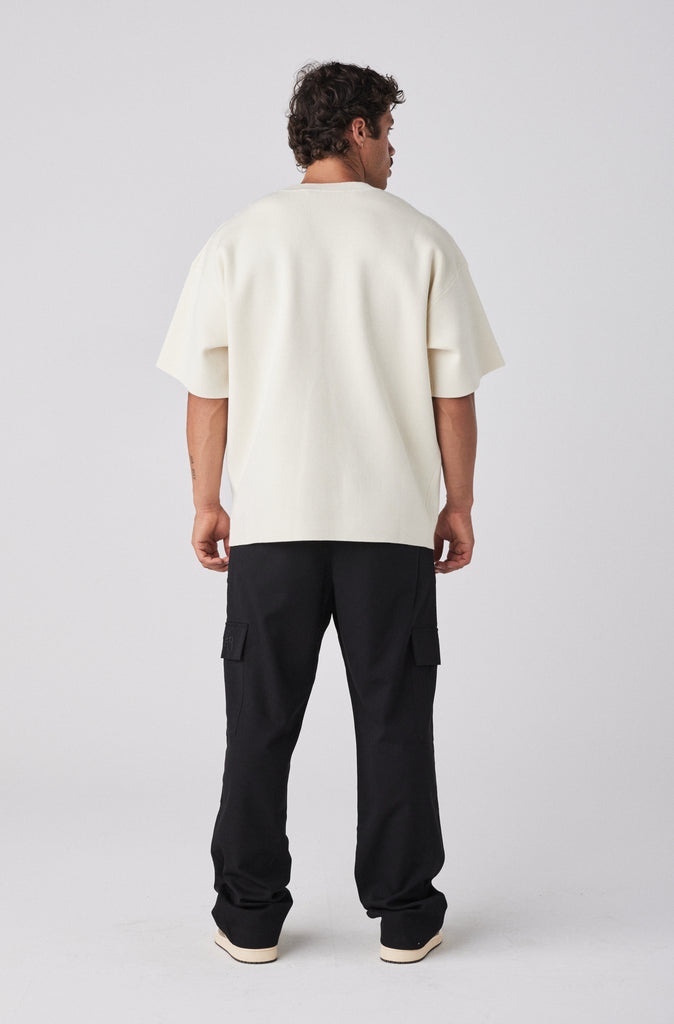 Milano Knit Tee - Vanilla