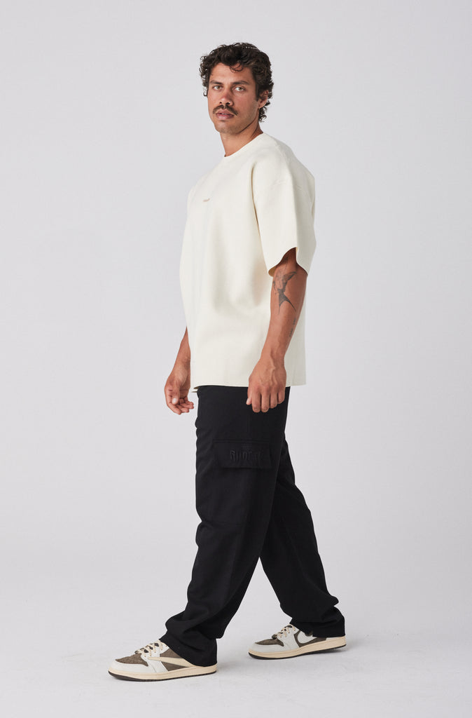 Milano Knit Tee - Vanilla