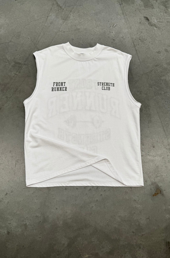 Strength Tank - White Mercury