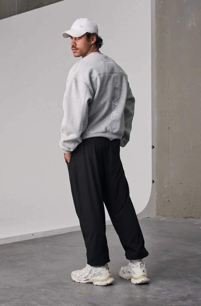 Pyro Crewneck - Grey Marle