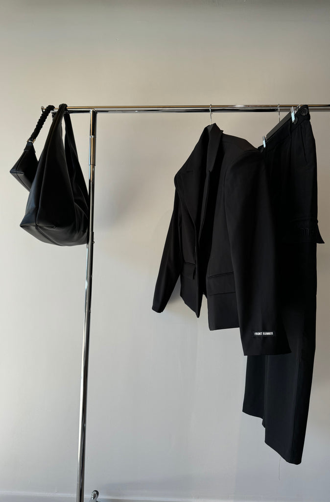 Boxy Tailored Blazer - Black
