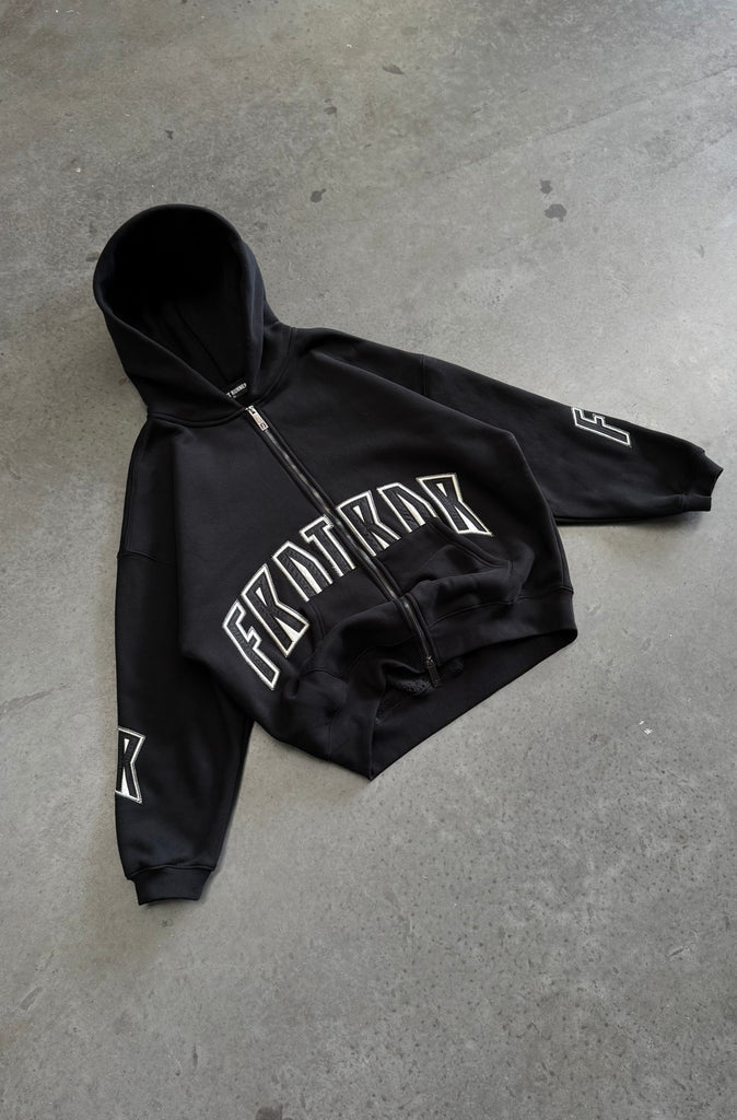FRNTRNR Zip Hoodie - Black